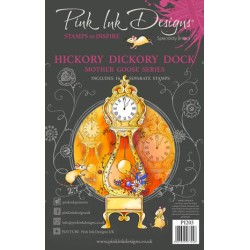 (PI203)Pink Ink Designs Hickory Dickory Dock A5 Clear Stamps