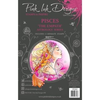 (PI205)Pink Ink Designs Pisces "The Empath" A5 Clear Stamps