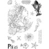 (PI205)Pink Ink Designs Pisces "The Empath" A5 Clear Stamps