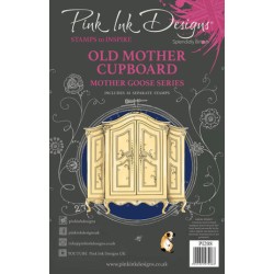 (PI208)Pink Ink Designs Old Mother Cupboard A5 Clear Stamps