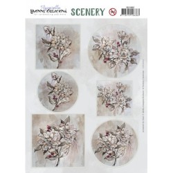 (CDS10062)Scenery - Yvonne Creations - Aquarella - Vintage Flower