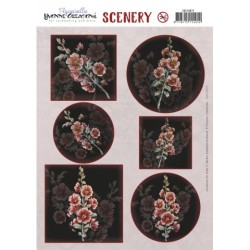 (CDS10072)Scenery - Yvonne Creations - Aquarella - Hollyhock