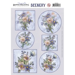 (CDS10073)Scenery - Yvonne Creations - Aquarella - Field Flowers