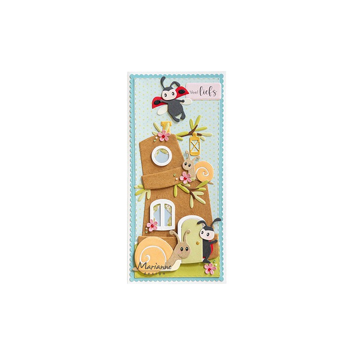 (COL1527)Collectables Flowerpot house by Marleen