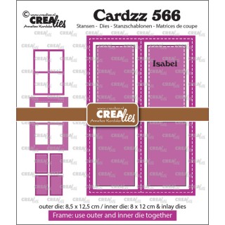 (CLCZ566)Crealies Cardzz Frame & Inlay Isabel
