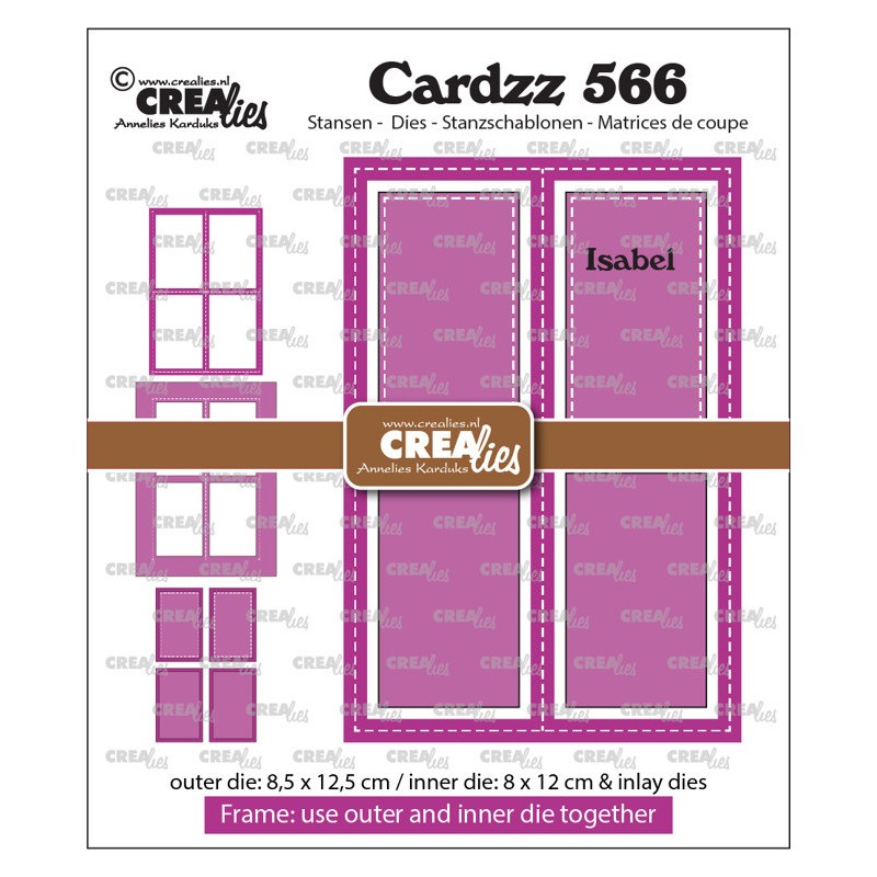 (CLCZ566)Crealies Cardzz Frame & Inlay Isabel