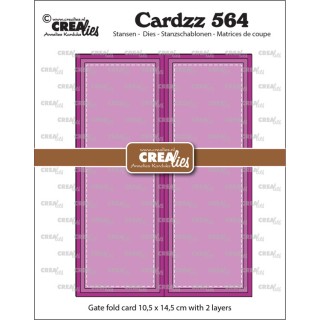(CLCZ564)Crealies Cardzz Gatefold rectangle card