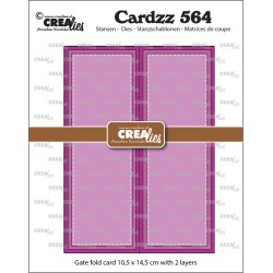 (CLCZ564)Crealies Cardzz Gatefold rectangle card
