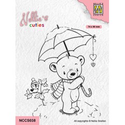 (NCCS038)Nellie`s Choice Clearstamp - Christmas Umbrella