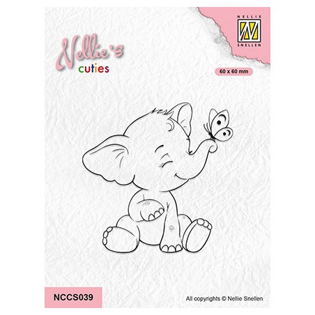 (NCCS039)Nellie`s Choice Clearstamp - Elephant