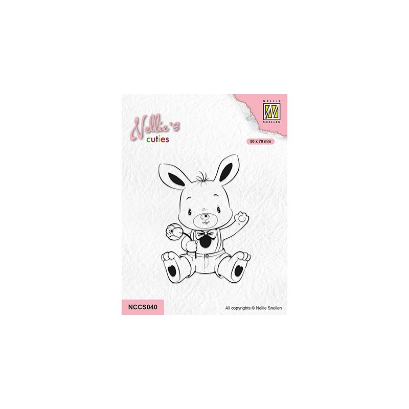 (NCCS040)Nellie`s Choice Clearstamp - Bunny
