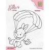 (NCCS041)Nellie`s Choice Clearstamp - Parachuting Bunny