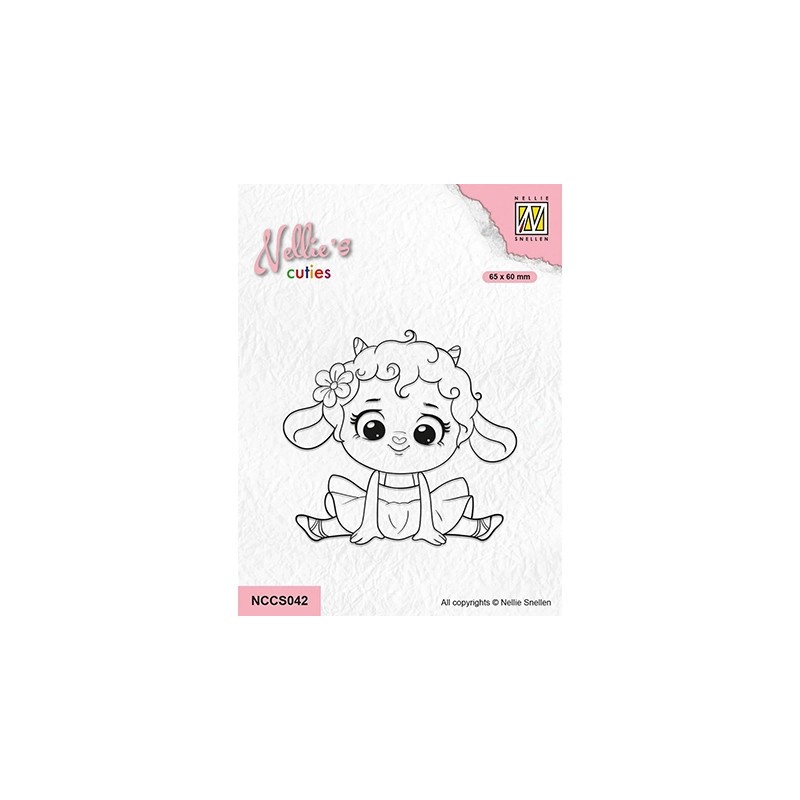 (NCCS042)Nellie`s Choice Clearstamp Little Lamb