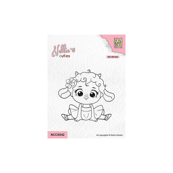 (NCCS042)Nellie`s Choice Clearstamp - Little Lamb