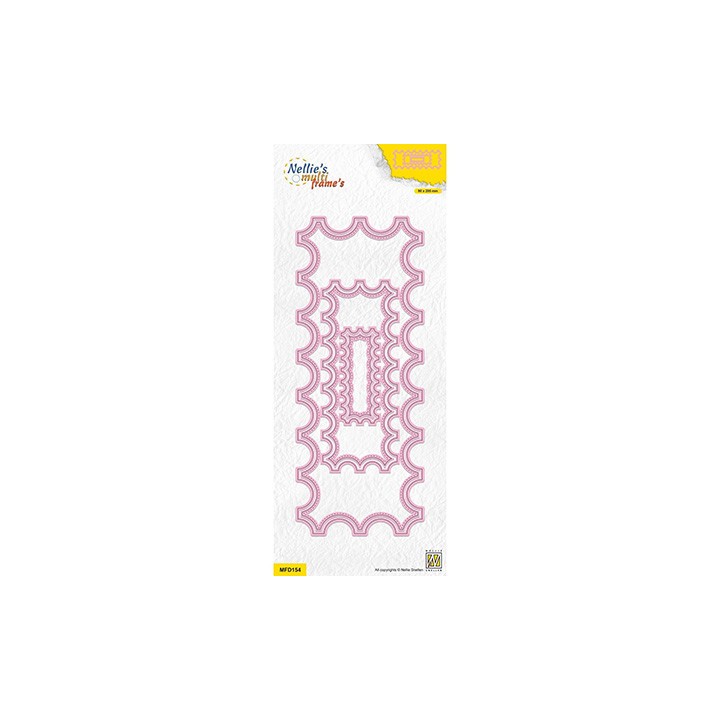 (MFD154)Nellie's Multi frame Slim-line dies Slimline Rectangle