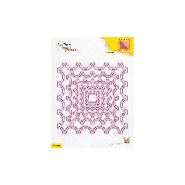 (MFD155)Nellie's Multi frame Slim-line dies Square