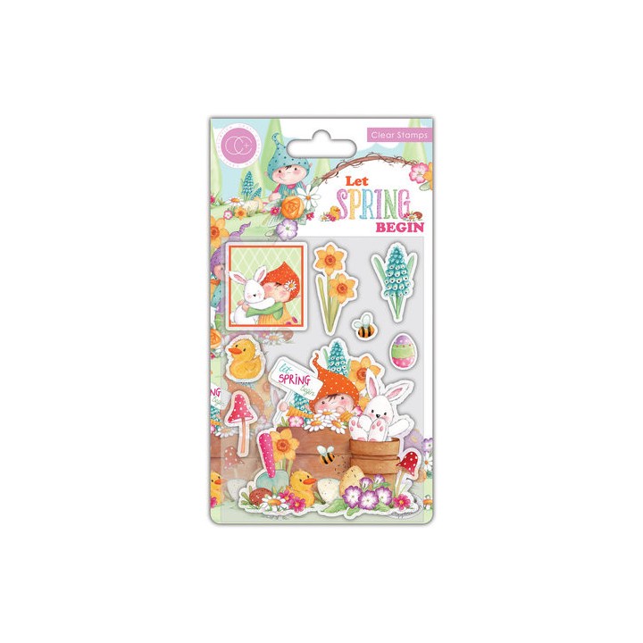 (CCSTMP086)Craft Consortium Let Spring Begin Clear Stamps Let Spring Begin