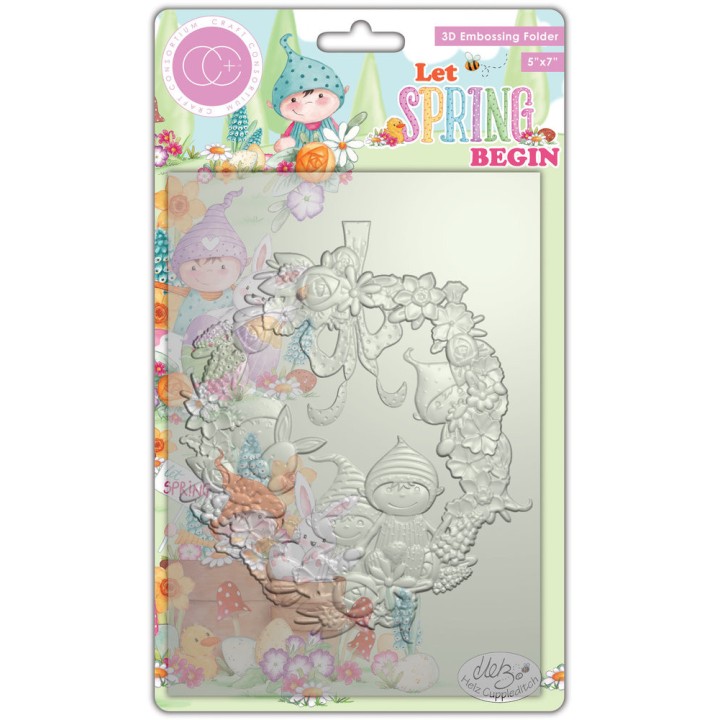 (CCEMBS003)Craft Consortium Let Spring Begin 3D Embossing Folder