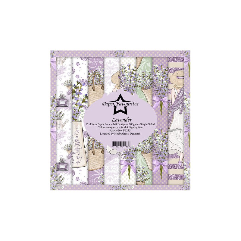 (PF235)Paper Favorites Lavender 6x6 Inch Paper Pack