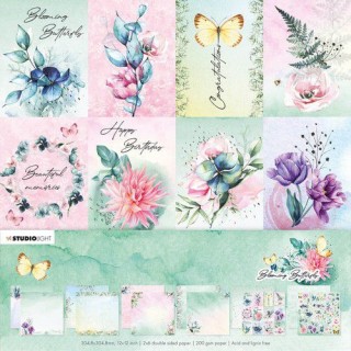 (SL-BB-PS20)Studio Light Scrap paper set Blooming Butterfly nr.20