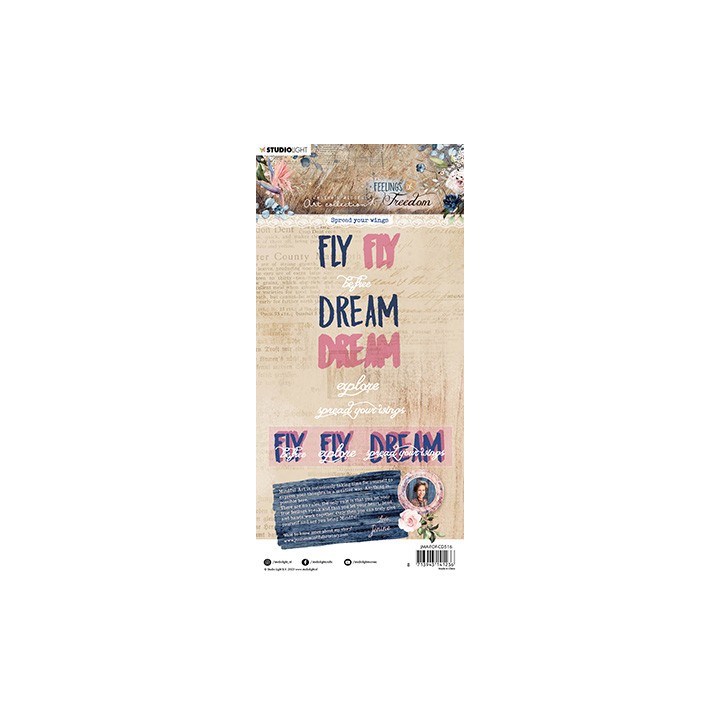 (JMA-FOF-CD516)Studio Light SL Cutting Die Spread your wings Feelings of Freedom nr.516
