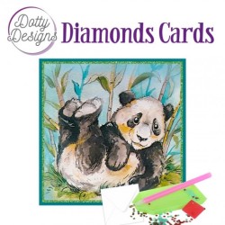 (DDDC1121)Dotty Designs Diamond Cards - Lazy Panda Bear