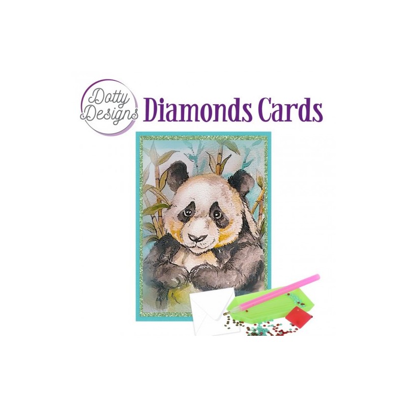 (DDDC1122)Dotty Designs Diamond Cards - Panda Bear