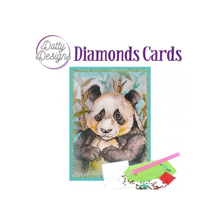 (DDDC1122)Dotty Designs Diamond Cards - Panda Bear