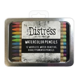 (TDH76315)Ranger Tim Holtz Distress Watercolor Pencils 12 st Kit 2