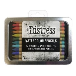 (TDH76643)Ranger Tim Holtz Distress Watercolor Pencils 12 st Kit 3