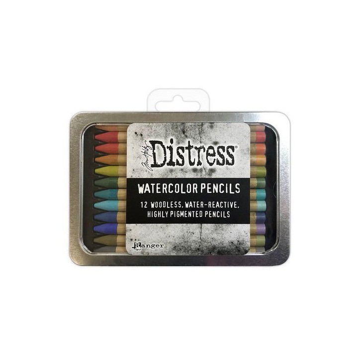 (TDH76643)Ranger Tim Holtz Distress Watercolor Pencils 12 st Kit 3
