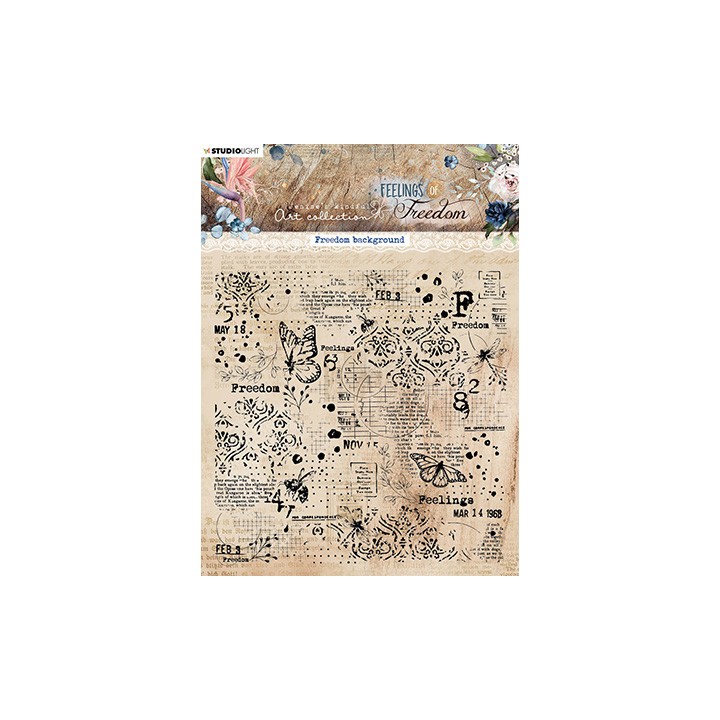 (JMA-FOF-STAMP422)Studio Light SL Clear Stamp Freedom Background Feelings of Freedom nr.422