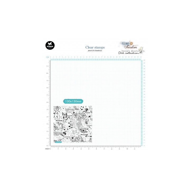 (JMA-FOF-STAMP422)Studio Light SL Clear Stamp Freedom Background Feelings of Freedom nr.422