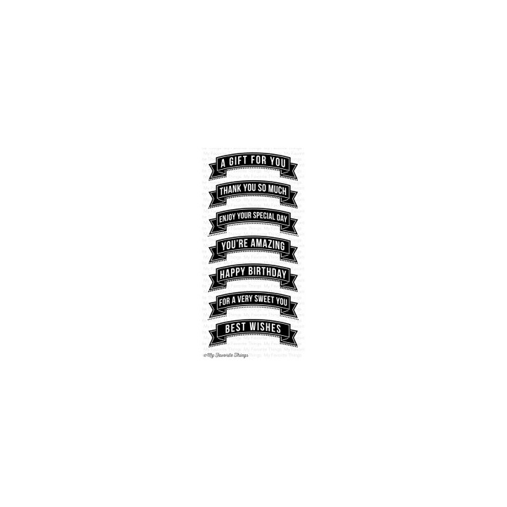 (DC-60)My Favorite Things Banner Greetings Stamps