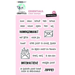 (CCL-ES-STAMP436)Studio light Clear stamp Interacties NL Essentials nr.436