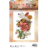 (SL-SK-STAMP438)Studio light Clear stamp Wildflower basket Sunflower Kisses nr.438