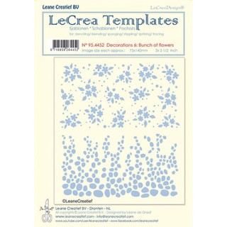 (95.4452)LeCrea Templates Bunch of flowers