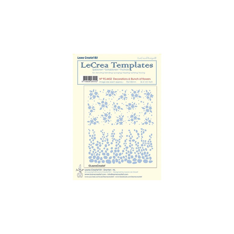 (95.4452)LeCrea Templates Bunch of flowers