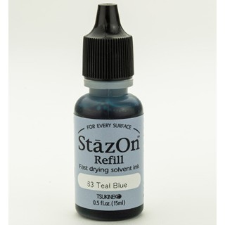 (RZ-000-063)StaZon inker, recharge Teal Blue