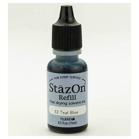 (RZ-000-063)StaZon inker, recharge Teal Blue