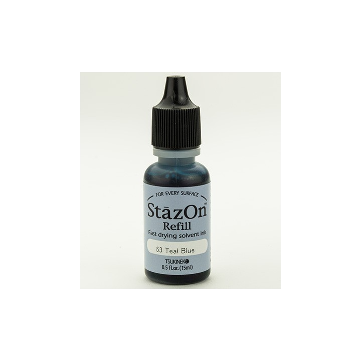 (RZ-000-063)StaZon inker, recharge Teal Blue
