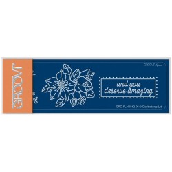 (GRO-FL-41842-06)Groovi® SPACER PLATE TINA'S YOU ARE AMAZING FLOWERS