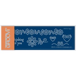 (GRO-FL-41956-06)Groovi® SPACER PLATE TINA'S THINKING OF YOU FLOWERS