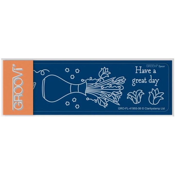 (GRO-FL-41955-06)Groovi® SPACER PLATE TINA'S GREAT DAY FLOWERS