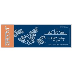 (GRO-FL-41838-06)Groovi® SPACER PLATE TINA'S HAPPY TODAY FLOWERS