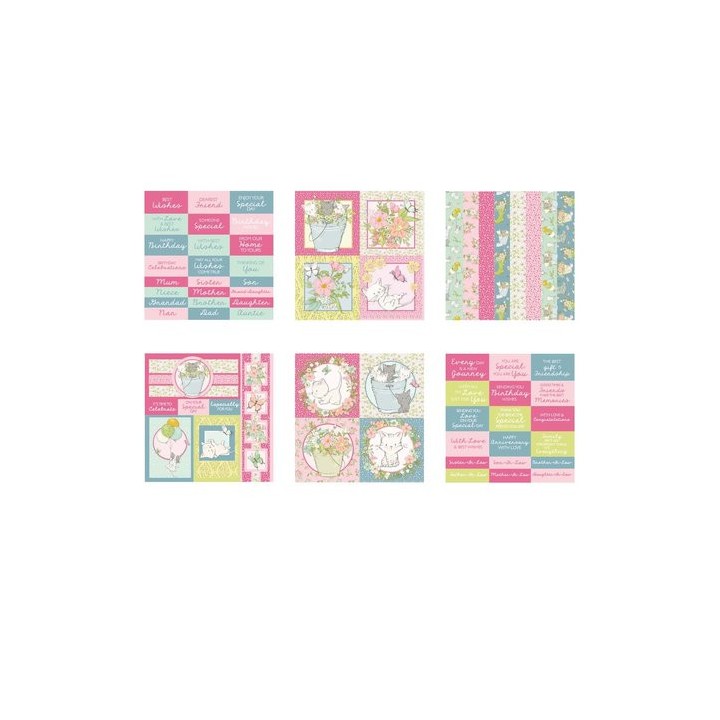 (PB1789)The Paper Boutique Pretty Kitty 8x8 Embellishments Pad