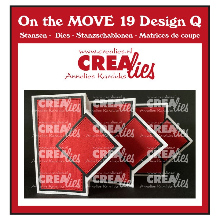 (CLMOVE19)Crealies On the MOVE Design Q Diagonal squares