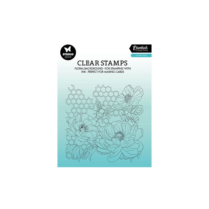 (SL-ES-STAMP425)Studio light SL Clear stamp Honey bees Essentials nr.425