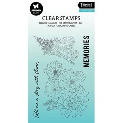 (SL-ES-STAMP426)Studio light SL Clear stamp Flower stories Essentials nr.426