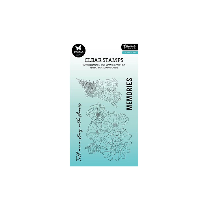 (SL-ES-STAMP426)Studio light SL Clear stamp Flower stories Essentials nr.426